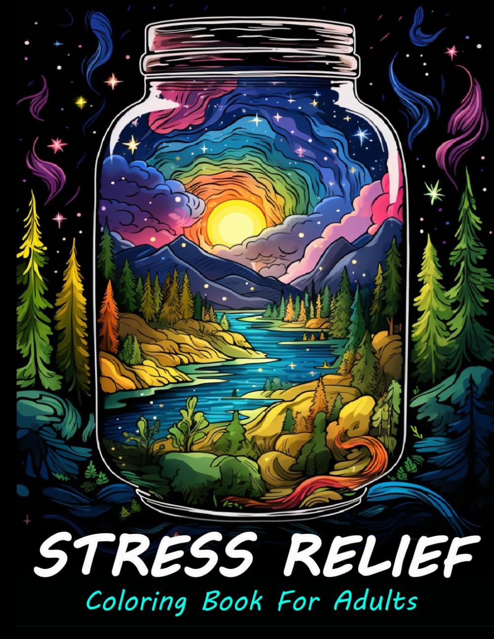 Stress Relief Coloring Book For Adults