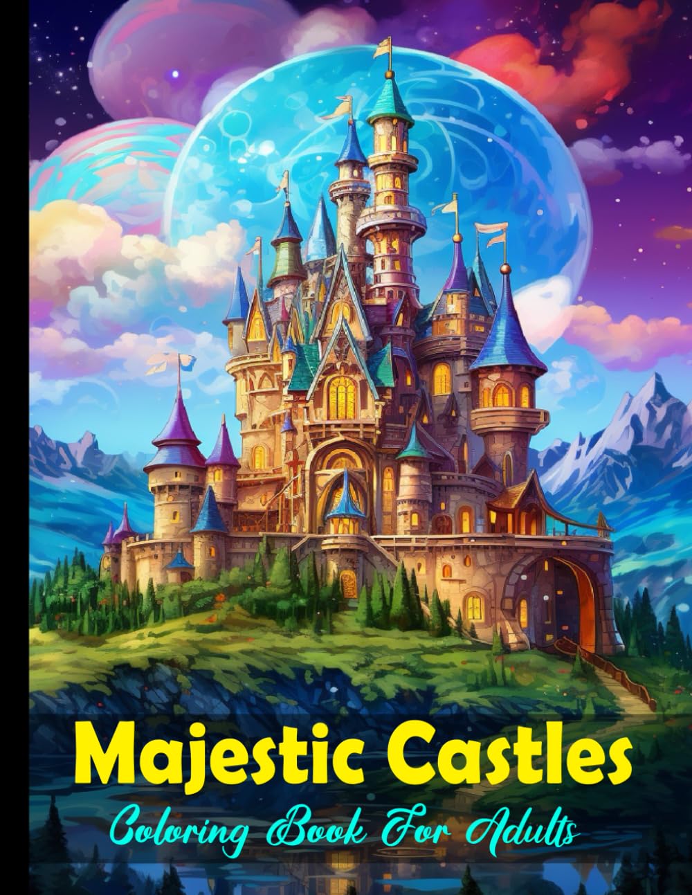 Majestic Castles Coloring Book For Adults