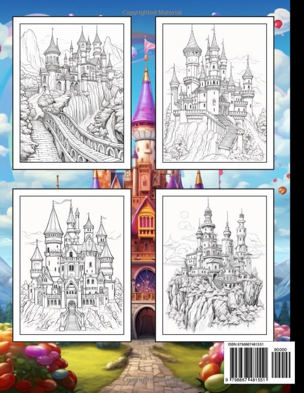 Majestic Castles Coloring Book For Adults
