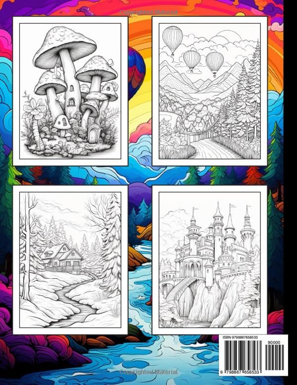Large Print Coloring Book For Adults