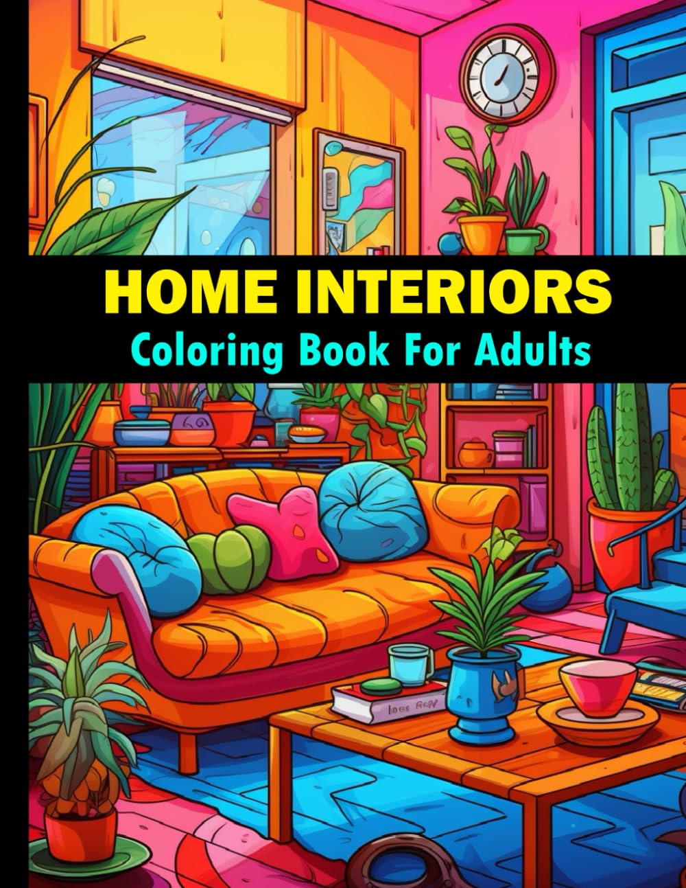 Home Interiors Coloring Book For Adults