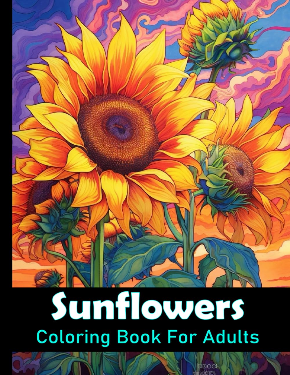 Sunflowers Coloring Book For Adults