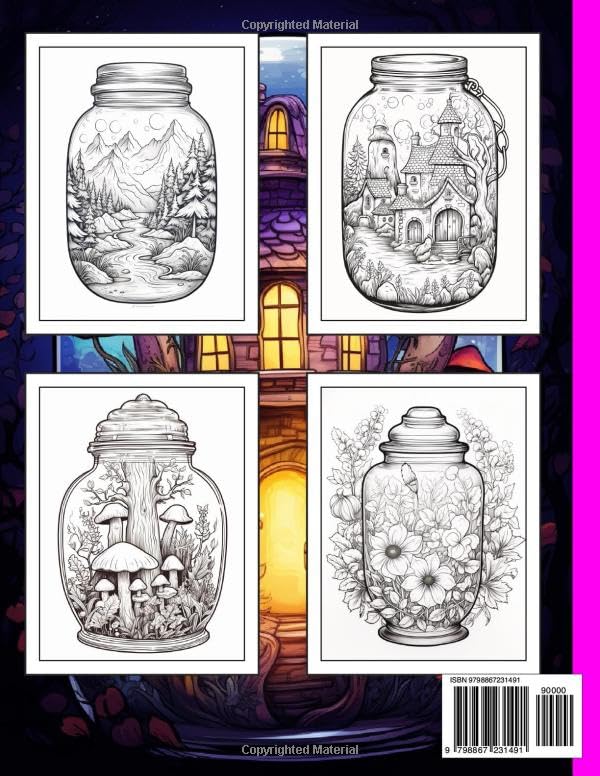 Magic Jars Coloring Book For Adults